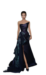 1 of 4 Tarik Ediz 96071 Navy-Emerald