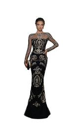 1 of 4 Tarik Ediz 96101 Black/Gold