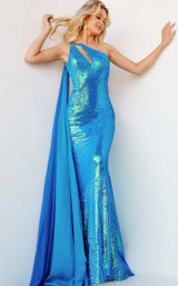 2 of 4 Jovani 07784 Iridescent-Royal