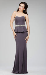 1 of 2 Jovani 98012BG Dark-Grey