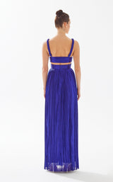 4 of 4 Tarik Ediz 98217 Dress Bijou-Blue
