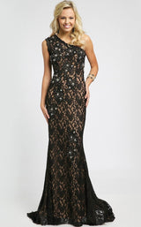 1 of 2 Jovani 98868 Dress Black-Nude