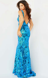 3 of 10 Jovani 08646 Iridescent Royal