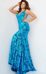2 of 10 Jovani 08646 Iridescent Royal