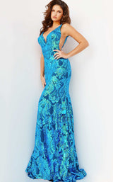 10 of 10 Jovani 08646 Iridescent Royal