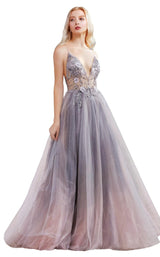 4 of 7 Andrea and Leo A0850 Dress Smoky-Blue