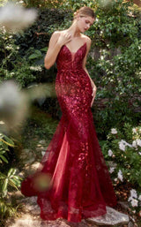 4 of 9 Andrea and Leo A1118 Burgundy