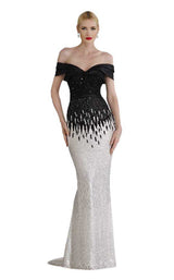 1 of 14 Janique A18375 Black/White