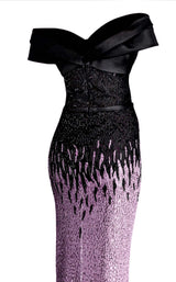 12 of 14 Janique A18375 Mauve-Black