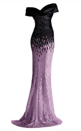 13 of 14 Janique A18375 Mauve-Black
