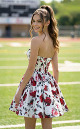 2 of 2 Abby Paris 94236 White/Red-Floral