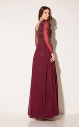 5 of 5 Abby Paris 96040W-Burgundy