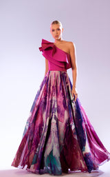 1 of 3 Abdo Aoude Tempera18 Fuchsia Print