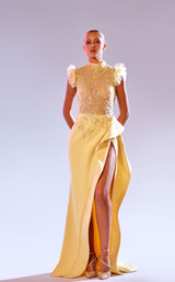 1 of 3 Abdo Aoude Tempera1 Yellow
