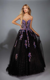 1 of 2 Aerie Couture 297 Black Multi