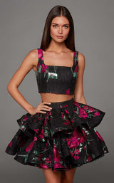 1 of 3 Alyce 30126 Black/Fuchsia