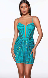 2 of 3 Alyce 40016 Dress