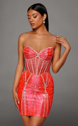 4 of 8 Alyce 40232 Hot-Coral