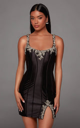 1 of 2 Alyce 40243 Black/Silver