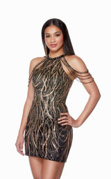 3 of 7 Alyce 4682 Black/Gold