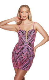 2 of 18 Alyce 4840 Black/Barbie-Pink