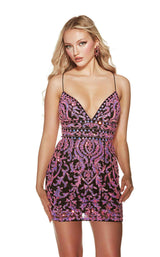 2 of 13 Alyce 4841 Black/Barbie-Pink