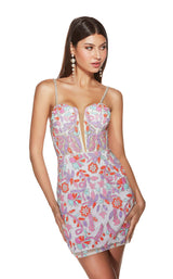 5 of 7 Alyce 4881 Ivory-Multi