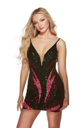 4 of 8 Alyce 4884 Black-Wine