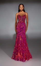 1 of 3 Alyce 61854 Neon Purple/Pink