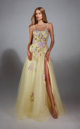 3 of 4 Alyce 61909 Light Yellow Multi