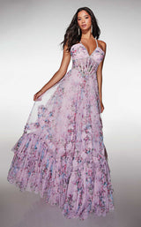 2 of 13 Alyce 62028 Lilac/White