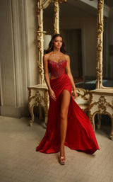 7 of 9 Alyce 62087 Red Solid