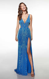 1 of 3 Alyce 62133 Royal/Turquoise
