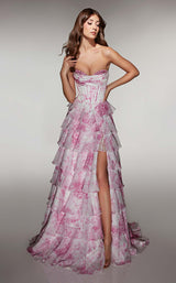 4 of 11 Alyce 62192 Fuchsia/White