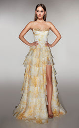 10 of 11 Alyce 62192 Yellow/White