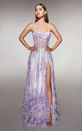 1 of 8 Alyce 62202 Lilac/White