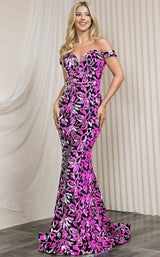 3 of 5 Amelia Couture 20113 Fuchsia