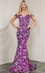 1 of 5 Amelia Couture 20113 Fuchsia