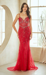 8 of 15 Amelia Couture 2135 Red