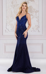 7 of 12 Amelia Couture 3018 Navy