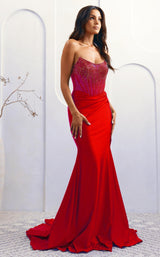 6 of 14 Amelia Couture 3042 Red