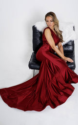 16 of 21 Amelia Couture 370 Burgundy
