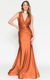 7 of 21 Amelia Couture 370 Burnt-Orange