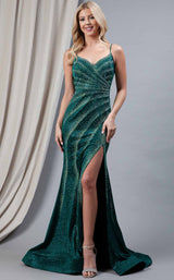 2 of 9 Amelia Couture 397 Emerald Green