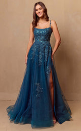 9 of 14 Amelia Couture 4044 Teal
