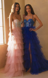 10 of 10 Amelia Couture 4048 Blush&Royal-Blue