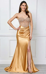 1 of 9 Amelia Couture 4049 Gold
