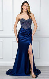 8 of 9 Amelia Couture 4049 Navy