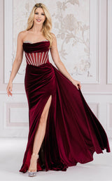 2 of 12 Amelia Couture 5051 Wine