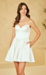 1 of 10 Amelia Couture 5082S White